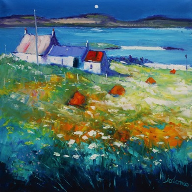 Row of wee haystacks Ardionra croft Iona 24x24 Row of wee haystacks Ardionra croft Iona 24x24